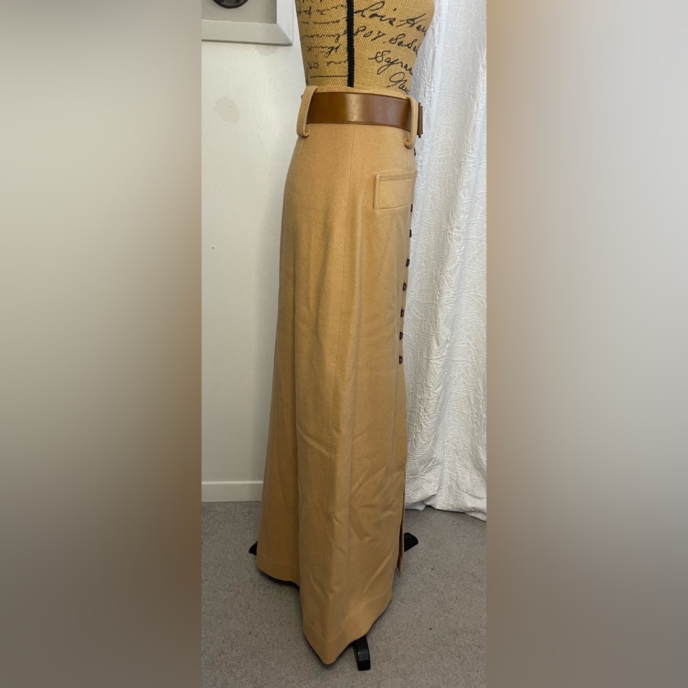 Superb Sportswear Ltd Camelhair Wool Pencil Maxi Skirt - Picture 5 of 9